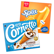 Ola waterijs of cornetto